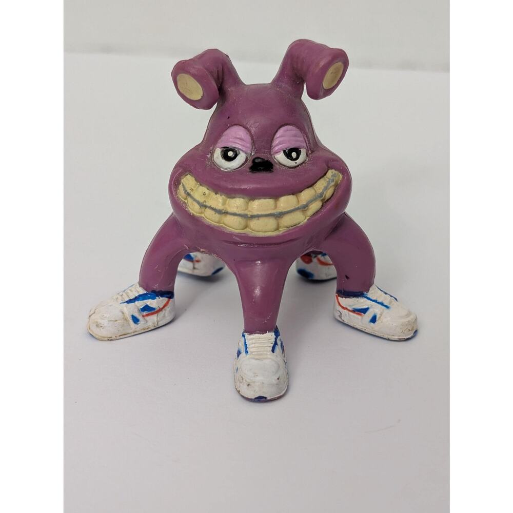 Vintage 1980s Keds Purple Alien Monster Promotional Figure Rare PVC Toy - Picture 1 of 7
